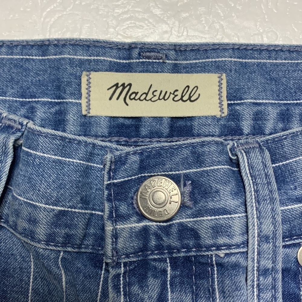 Madewell The Perfect Vintage Crop Pinstripe Edition Jeans - Picture 5 of 6